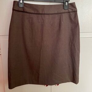 NWT Banana Republic Brown Skirt Size 6